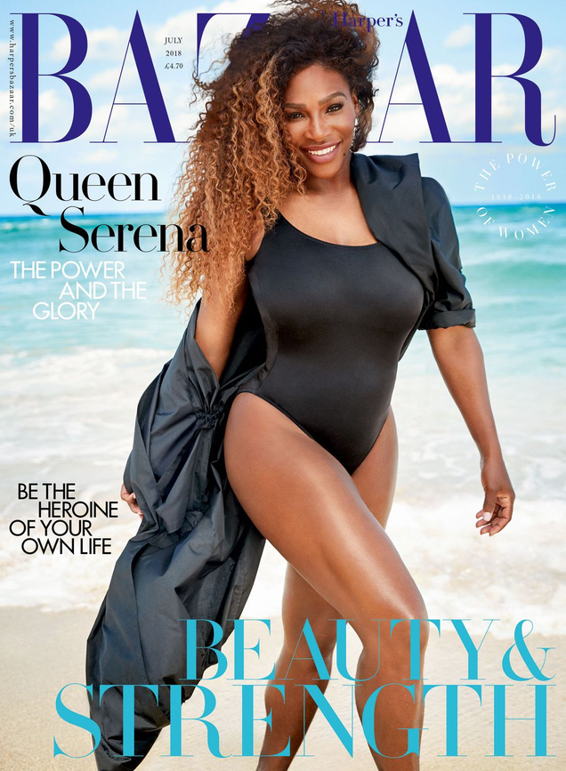 Illustration for article titled ‘Only a Woman Can Be This Strong’: Serena Shuts Down Body-Shamers in Harper’s Bazaar UK